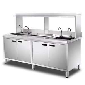 Nuevo refrigerador de tienda de té de la leche de acero inoxidable, equipo de barra de té de burbujas para mostrador de barra de jugos para tiendas y tiendas - Product Image 3