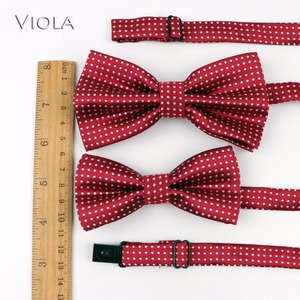 Conjunto de pajarita de lunares para padres e hijos, accesorios elegantes con diseño bonito para bodas y fiestas de mariposas - Product Image 5