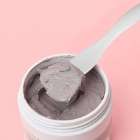 Mini spatule crème cosmétique Stock couleur blanche petite brosse de soins de la peau en plastique avec utilisation de marque privée pour le Logo d'impression de beauté du visage