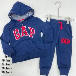 بدلة رياضية غير رسمية بنمط صلب للأطفال مريحة للأولاد والبنات مع بدلة رياضية بغطاء رأس - Product Image 6