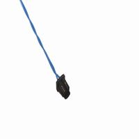 Adaptateur HRS KW30-2P-2C à pas de 1,0 mm, simple rangée, verrouillage central, 2 broches, pour faisceau doré résistant aux vibrations avec gaine en PVC/PTFE homologuée