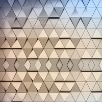 Panneau simple en aluminium perforé 3D revêtu de PVDF Alumtimes pour système de bardage mural extérieur, décoration de façade de bâtiment moderne