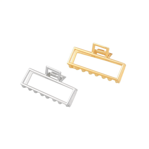 Fermaglio per capelli in metallo Angelina Square, 7,5 cm, a forma rettangolare, per donne e ragazze, uso quotidiano, alta qualità - Product Image 3