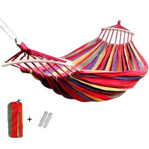 Hamaca de Lona Ligera y Resistente para Acampar y Hacer Senderismo, para 1-2 Personas, para Todas las Estaciones, Portátil, 0.93 kg, Plegable - Product Image 1