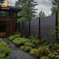 Panneau de clôture en aluminium pour la protection de la vie privée, à lattes horizontales, pleine vue, pour jardin, terrasse, enclos de piscine, antirouille, thermolaqué, certifié CE, sur mesure