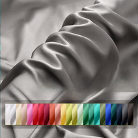 Kain Sateen Sutra Mulberry 22 Momme 100% Tahan Gesekan & Anti Kusut 90 GSM untuk Gaun Pengantin & Kostum