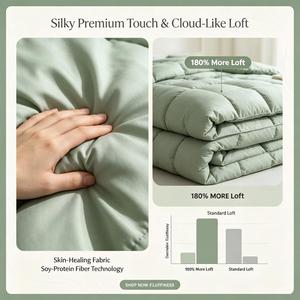 <span class=keywords><strong>Couette</strong></span> nuage douce pour la peau avec minéraux <span class=keywords><strong>de</strong></span> zinc et fibres dérivées d'algues, pour peaux sensibles, respirante et douce - Product Image 4