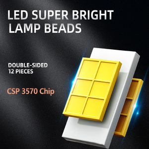 ไฟหน้าเลนส์ LED 80W 9600LM H7สว่างมากกันน้ำใช้งานได้ยาวนานไฟหน้า LED H4สุดๆ - Product Image 2