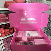 Boîtes à Perruques Pliables Rose Personnalisées avec Logo, Emballage de Mèches de Cheveux en Gros, Boîte d'Expédition par Courrier Violette