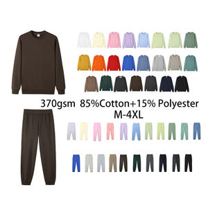 Set Personalizzato con Logo, <span class=keywords><strong>Felpa</strong></span> con Cappuccio <span class=keywords><strong>e</strong></span> Pantaloni Tuta Oversize in 85% Cotone 15% Poliestere, 370gsm, Set Pesante di <span class=keywords><strong>Felpa</strong></span> <span class=keywords><strong>e</strong></span> Pantaloni Sportivi - Product Image 1