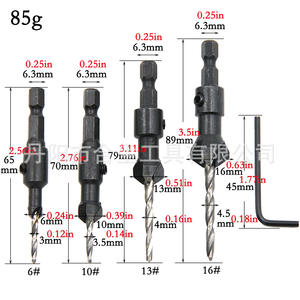 Broca avellanadora Mr Drill de acero de alta velocidad con acabado brillante hexagonal para acero, personalizable OEM - Product Image 5