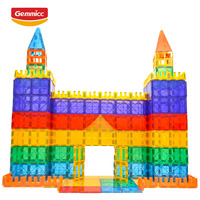 Gemmicc Tuiles magnétiques colorées transparentes 3D Jouets magnétiques Steam Jouets éducatifs