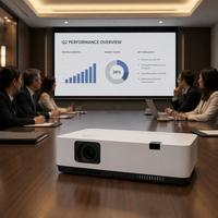 Projecteur CAAVITS OEM personnalisé, 4500 lumens, 3LCD, pour salles de réunion d'entreprise, salles de conférence, fabricant commercial