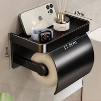 Porte-papier toilette mural sans perçage, étanche, boîte à mouchoirs pour salle de bain, support de rangement pour rouleaux de papier