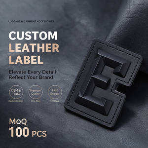 Etiqueta de Cuero PU Metálica, Parche de Marca Personalizado para Camisas, Gorros de Invierno, Bolsos, Bufandas de Poliéster, Botas de Lona - Product Image 1