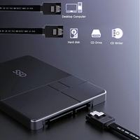 Cable SATA 3.0 de 40 cm de Longitud Personalizada BoFan, Super Velocidad de 6 Gbps, Conector Metálico, Convertidor de Disco Duro III, 2.5 Pulgadas, SSD/HDD, para Computadora