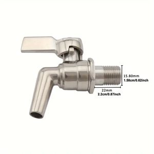 <span class=keywords><strong>Grifo</strong></span> Dispensador de Bebidas de 3/8', <span class=keywords><strong>Grifo</strong></span> de Acero Inoxidable para Cerveza Fría, Bebidas, Zumo, <span class=keywords><strong>Vino</strong></span>, <span class=keywords><strong>Barril</strong></span> - Product Image 6