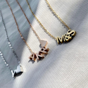 Colgantes de Acero Inoxidable 316L con Letras, Chapados en Oro de 14K, para Hacer Joyería, Collares y Pulseras para Mujer, Venta al Por Mayor - Product Image 4