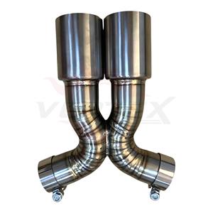 ท่อไอเสียแบบ Catback วาล์วไทเทเนียมเต็มระบบ Vortex สำหรับ Porsche Boxster Cayman 981 2.7 3.4 ปี 2008-2015 พร้อมปลายท่อคู่แบบ Burnt - Product Image 6