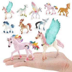 Modèle d'animal pour enfants, licorne <span class=keywords><strong>de</strong></span> la mythologie européenne, cerf, renard, décoration statique <span class=keywords><strong>de</strong></span> divinité animale - Product Image 5