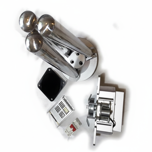 Porte à trois rouleaux entièrement automatique intelligente ZY-Q020 avec bras de portail rotatif, interrupteur à air, alimentation, panneau lumineux, métal IP44 - Product Image 2