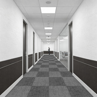 Gewerbliche Teppichfliesen 50x50 Langlebige Gepolsterte Nylon-Schlingenflor-Fliesen Modernes Puzzle-Muster Bodenbelag für Hotel Büro Besprechungsräume