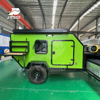Mini Caravane de Camping Tout-Terrain en Aluminium, Remorque Voyage Tout-Terrain pour Moto, Van, Standard Australien