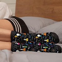Chaussettes fantaisie personnalisées pour hommes, motif laboratoire scientifique, chimie, imprimé science