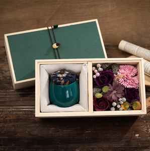 Sapone fiore artificiale candele profumate di legno set <span class=keywords><strong>regalo</strong></span> Di <span class=keywords><strong>Natale</strong></span> di san valentino <span class=keywords><strong>regalo</strong></span> di compleanno per la fidanzata - Product Image 3