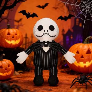 Divertente e Creativo Peluche Super Morbido in Rete di Halloween, Bambola Cartoon <span class=keywords><strong>Jack</strong></span> <span class=keywords><strong>Skellington</strong></span>, Lisa Pumpkin, Giocattolo Natalizio Bianco ODM Antistress - Product Image 4