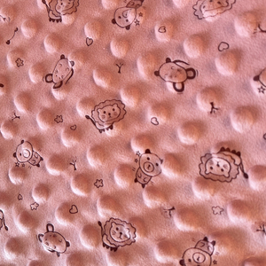 Super Soft Cuddle Velboa Minky <strong>Fabric</strong> Embossed Dimple Dots Fleece Minky <strong>Fabric</strong> for Doll - Product Image 2