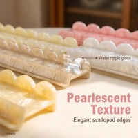 Support de Mahjong Américain en Acrylique Rose Nacré de Luxe, Porte-Tuiles Festonné, Durable et Portable, Accessoire de Table de Jeu