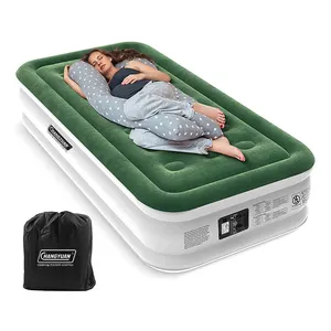 Matelas gonflable en caoutchouc Transparent, pliable, pour voyage en plein Air, maison, auto-gonflage avec cadre