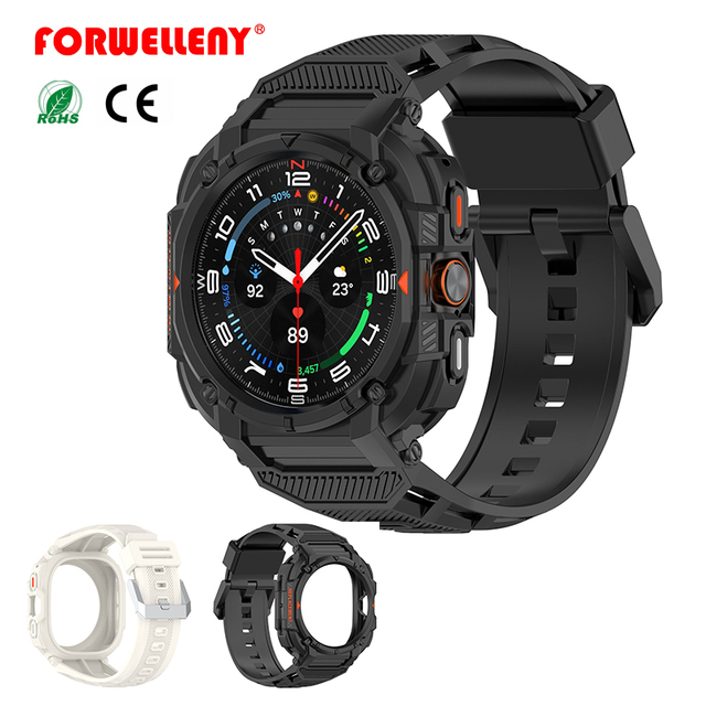 FORWELLENY Smart Watch Bracelet Wrist Accessories Adapter Silicone Strap for Samsung Galaxy Watch 7 Ultra 47mm