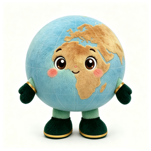 Peluche globe terrestre personnalisée, peluche planète Terre, peluche carte du monde, peluche Terre - Product Image 3