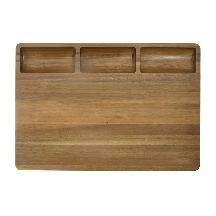 Conjunto de placa de corte de bambu, alta qualidade, preço de fábrica, 3 peças, madeira, placa de corte/bambu