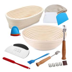 <b>Bread</b> Proofing Kit Dough Scraper <b>Bread</b> Board and Blade Yeast <b>Basket</b> with Food Thermometer - Product Image 4