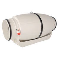 Ventilateurs d'extraction en ligne de conduit silencieux de 200mm Ventilateur de conduit en ligne à haut débit d'air en PVC à 2 vitesses