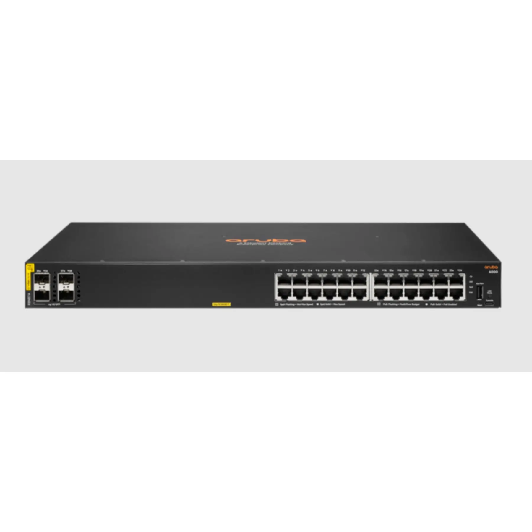 Aruba Networking CX 6000 24G Class4 PoE 4SFP 370 Вт переключатель R8N87A