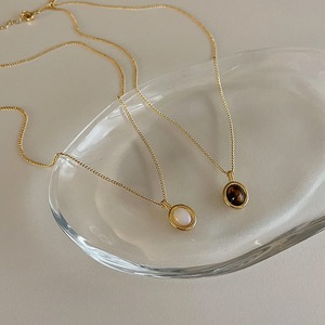 French Retro Opal Shell Pendant Necklace Women's Niche Simple <strong>High</strong>-<strong>end</strong> Light Luxury Collarbone Chain <strong>Jewelry</strong> - Product Image 4