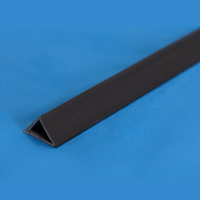 Profilé en PVC personnalisable pour coffrage, joint triangulaire en mousse vinyle, faux bord, bande plastique chanfreinée pour mur en béton
