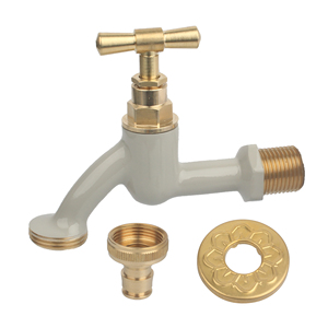 <span class=keywords><strong>Robinet</strong></span> <span class=keywords><strong>mural</strong></span> en laiton pour jardin et cour, avec buse, couleur personnalisable, <span class=keywords><strong>robinet</strong></span> court en laiton avec cache décoratif - Product Image 4