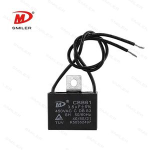<span class=keywords><strong>Capacitor</strong></span> do ventilador CBB61 Motor AC começando <span class=keywords><strong>Capacitor</strong></span> 450v <span class=keywords><strong>1.5mfd</strong></span> 2mfd Capacitores 3.5mfd - Product Image 3