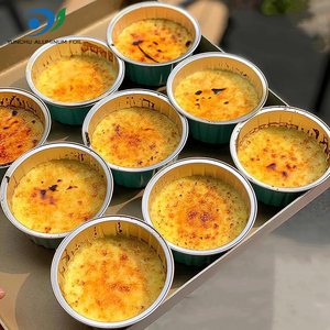 5 Oz 125ml Black Gold Food Grade Mini Round <strong>Cupcake</strong> <strong>Tins</strong> Disposable Aluminum Foil Baking Cups With Clear Lids - Product Image 6