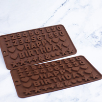 Moule en silicone pour chiffres anglais OEM/ODM, décoration de gâteaux, fondant, chocolat, moule antiadhésif, outil de pâtisserie DIY, moules de décoration de gâteaux