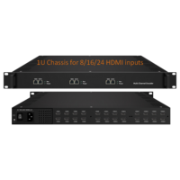 Encodeur Réseau Multi-Canaux 8-48 Entrées Vidéo HEVC H.264 Sortie IP SRT RTMP UDP HTTP HLS OSD HZY-3228M-N