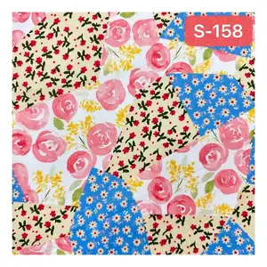 100 cotton pattern fabric for children cloth high quality 100% cotton lawn dyeing fabric pink solid for girls skirt