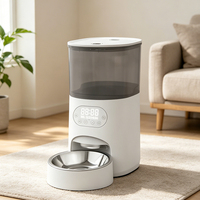 Vente en gros de distributeurs automatiques de nourriture pour animaux de compagnie 2 en 1, distributeur intelligent surélevé, distributeur automatique intelligent pour animaux de compagnie