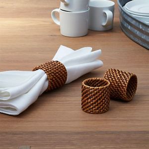 Anneau de serviette fait à la main en rotin, 1 pièce, accessoire de table en jute tissée à la main, pour mariage style indien, offre spéciale - Product Image 3
