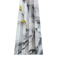 Panneau mural WPC à motif marbré, panneau composite bois-plastique creux, impression artistique 3D, revêtement mural intérieur moderne, panneaux décoratifs